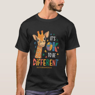 T-shirt Sensibilisation à l'autisme Girafe Mignon Animal C