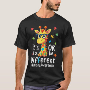 T-shirt Sensibilisation à l'autisme Girafe Mignon Animal C