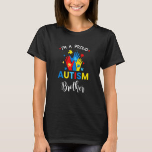 T-shirt Sensibilisation à l'autisme Je suis un fier frère