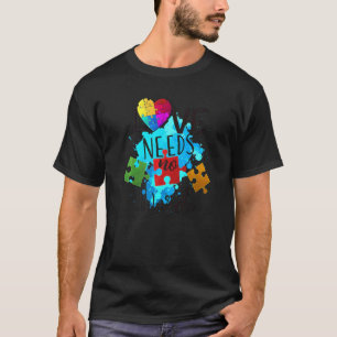T-shirt Sensibilisation à l'autisme L'amour n'a pas besoin