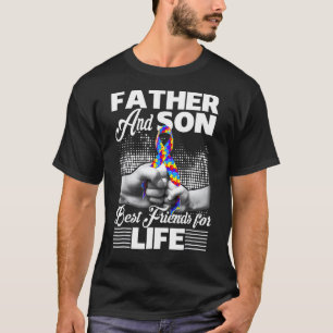 T-shirt Sensibilisation à l'autisme Maman Papa Son Combat 