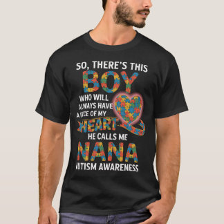 T-shirt Sensibilisation à l'autisme Nana Puzzle Cœur Cadea