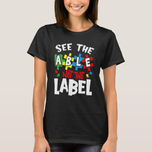 T-shirt Sensibilisation à l'autisme Voyez la capacité et