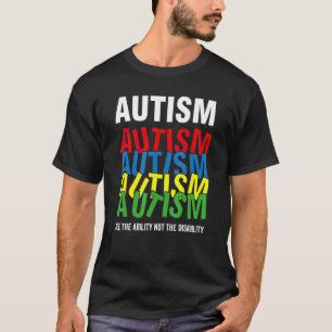 T-shirt Sensibilisation à l'autisme Voyez la capacité et