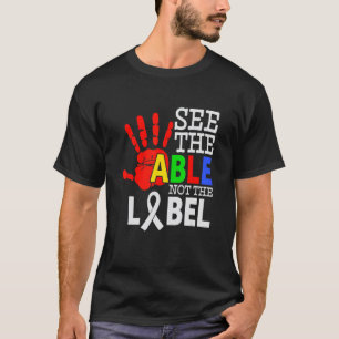 T-shirt Sensibilisation à l'autisme Voyez la capacité et n