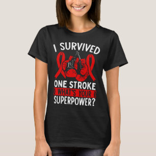 T-shirt Sensibilisation à l'AVC Ruban Stroke Survivant Gue
