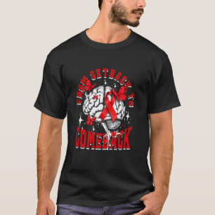 T-shirt Sensibilisation à l'AVC Survivant d'AVC De revers