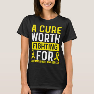 T-shirt Sensibilisation à l'endométriose Ruban Cure Surv