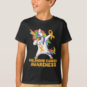 T-shirt Sensibilisation à l'enfance au cancer Dabbing Unic