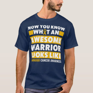 T-shirt Sensibilisation à l'enfance Un guerrier formidable
