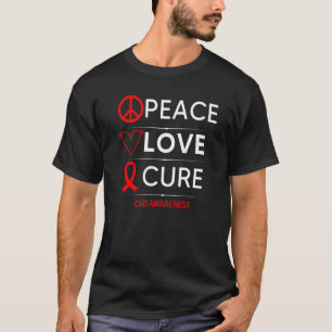T-shirt Sensibilisation À L'Enfant Paix Amour Cure Défaut