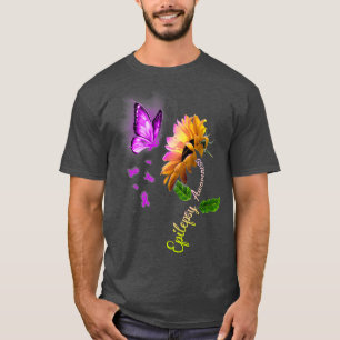T-shirt Sensibilisation à l'épilepsie du tournesol papil