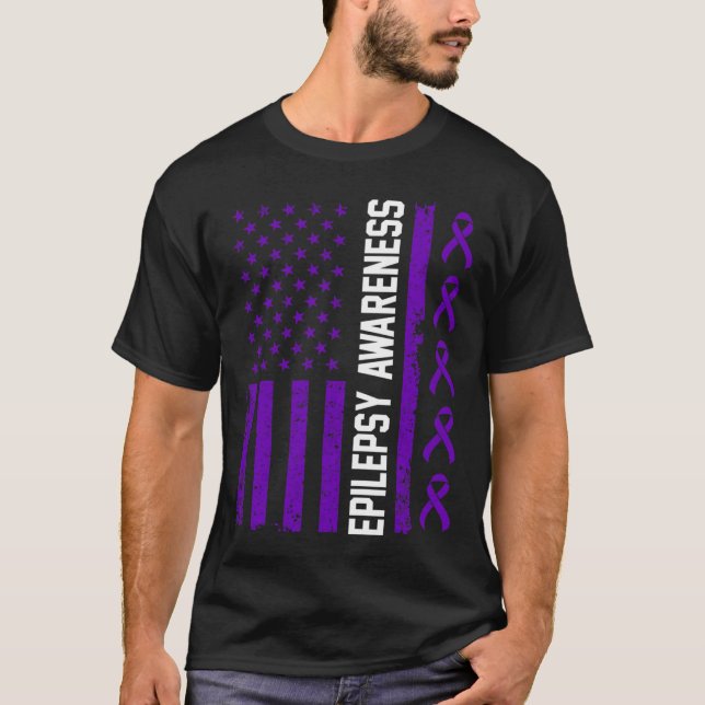 T-shirt Sensibilisation à l'épilepsie Guerrier épileptique (Devant)