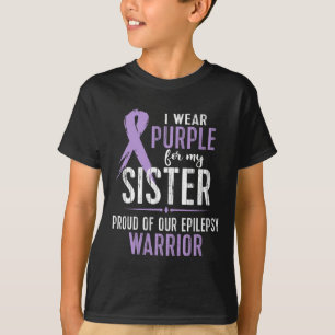 T-shirt Sensibilisation à l'épilepsie Ma soeur Guerrier Te