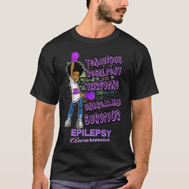 T-shirt Sensibilisation à l'épilepsie Melanin Black Women  (Devant)