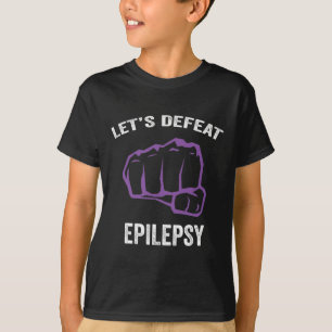 T-shirt Sensibilisation à l'épilepsie Ruban pourpre - Épil
