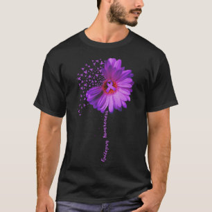 T-shirt Sensibilisation à l'épilepsie Tournesol Ribbon Cad