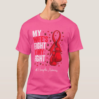 T-shirt Sensibilisation à l'hémophilie des femmes du Ruban