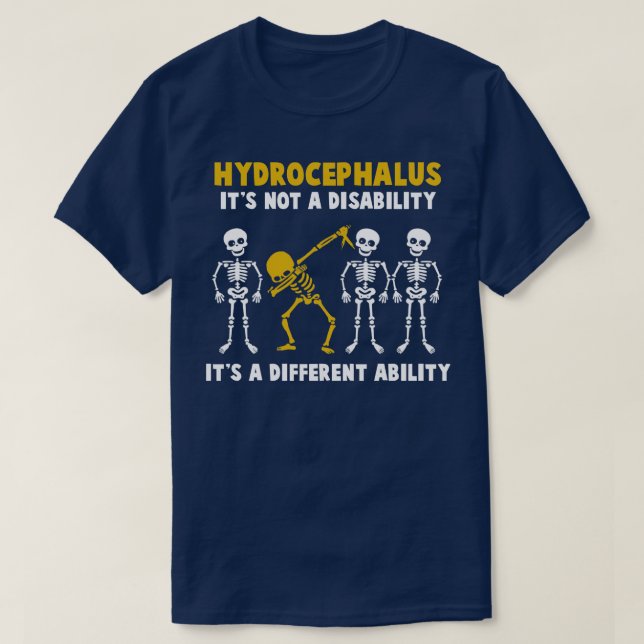 T-shirt Sensibilisation à l'hydrocéphalie Ce n'est pas un  (Design devant)