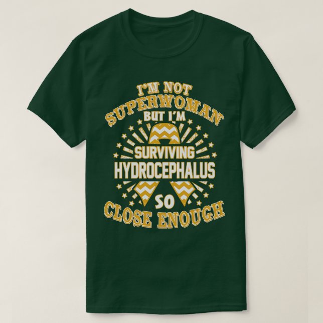 T-shirt Sensibilisation À L'Hydrocéphalie Je Ne Suis Pas S (Design devant)