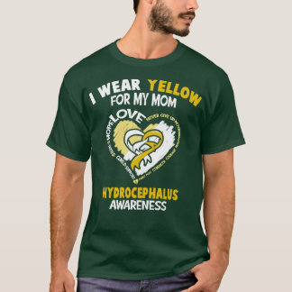 T-shirt Sensibilisation à l'hydrocéphalie Je porte le jaun