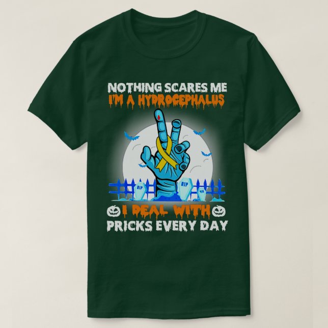 T-shirt Sensibilisation à l'hydrocéphalie Rien ne me fait  (Design devant)