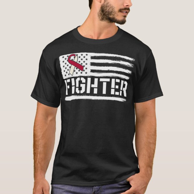 T-shirt Sensibilisation au cancer buccal Tête de tonneau F (Devant)