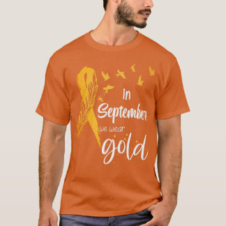 T-shirt Sensibilisation Au Cancer Chez L'Enfance En Septem