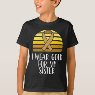 T-shirt Sensibilisation au cancer chez l'enfant Je porte u