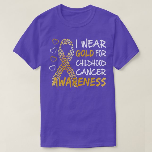 T-shirt Sensibilisation au cancer chez l'enfant Portez de  (Design devant)