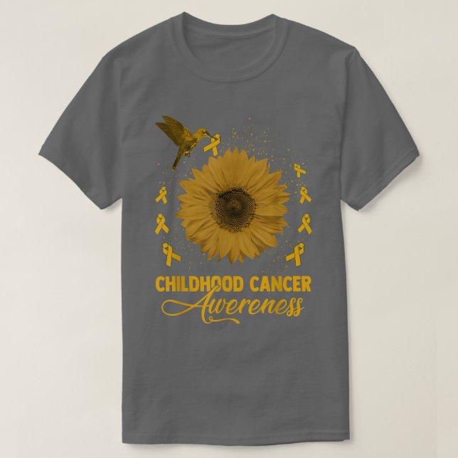 T-shirt Sensibilisation au cancer chez les colibris et les (Design devant)