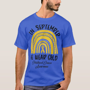 T-shirt Sensibilisation au cancer chez les enfants Arc en