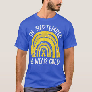 T-shirt Sensibilisation au cancer chez les enfants Arc en 