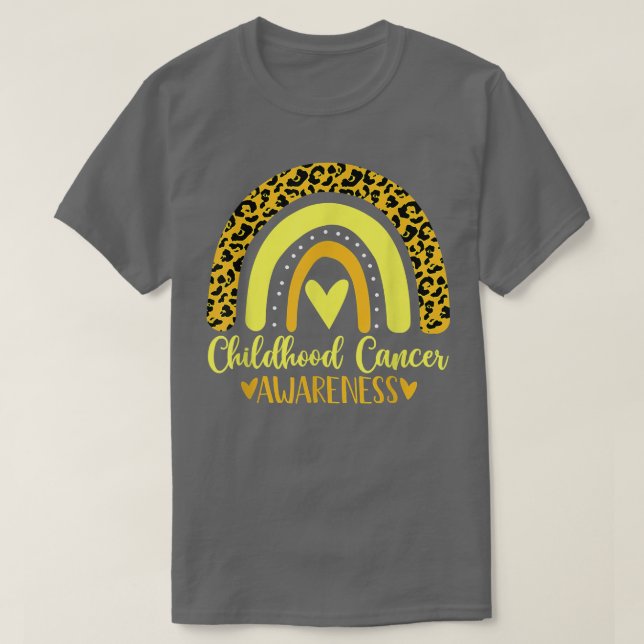 T-shirt Sensibilisation au cancer chez les enfants Ciel ar (Design devant)