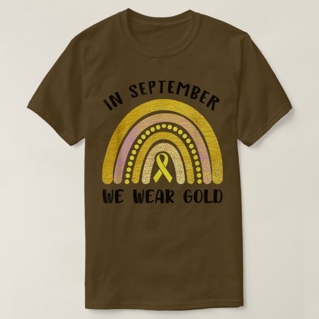 T-shirt Sensibilisation au cancer chez les enfants En Sept (Design devant)
