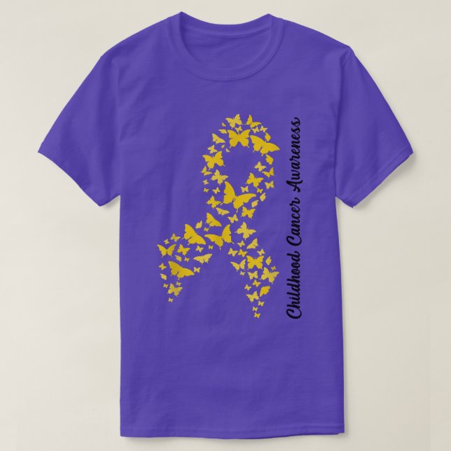 T-shirt Sensibilisation au cancer chez les enfants En Sept (Design devant)