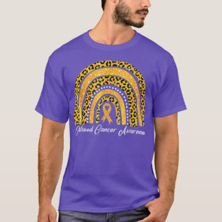 T-shirt Sensibilisation au cancer chez les enfants Léopard