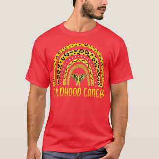 T-shirt Sensibilisation au cancer chez les enfants Leopard