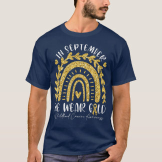 T-shirt Sensibilisation au cancer chez les enfants Rainbow