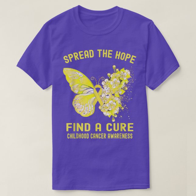 T-shirt Sensibilisation au cancer chez les enfants Répandr (Design devant)