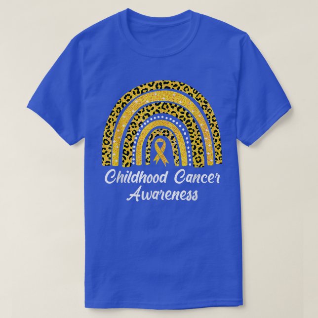 T-shirt Sensibilisation au cancer chez les enfants Ruban l (Design devant)