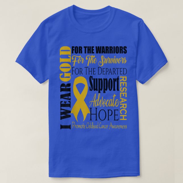 T-shirt Sensibilisation au cancer chez les enfants T Chemi (Design devant)