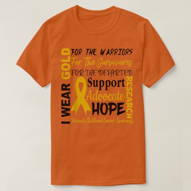 T-shirt Sensibilisation au cancer chez les enfants T Chemi (Design devant)