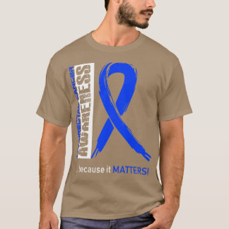T-shirt Sensibilisation au cancer colorectal parce que son