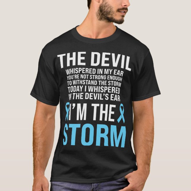 T-shirt Sensibilisation au cancer de la prostate Bleu Ruba (Devant)