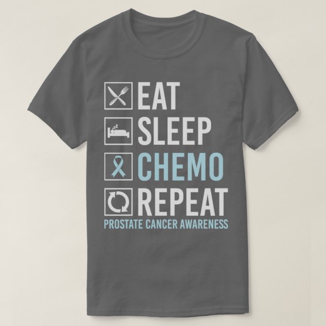T-shirt Sensibilisation au cancer de la prostate Manger Sl (Design devant)