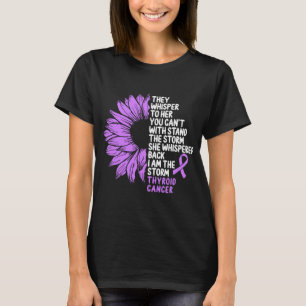 T-shirt Sensibilisation au cancer de la thyroïde Ruban po