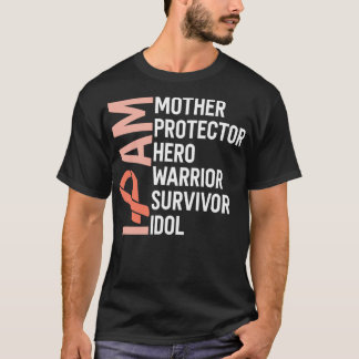 T-shirt Sensibilisation au cancer de l'endométrie Je suis 