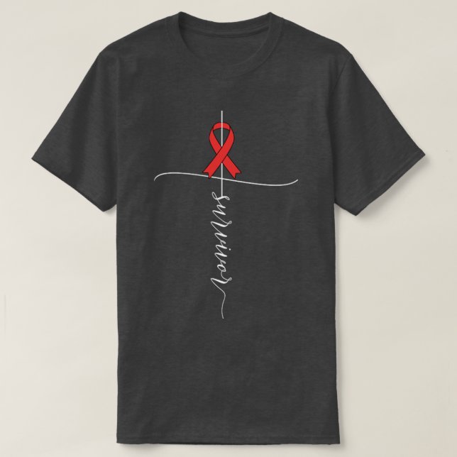 T-shirt Sensibilisation au cancer de l'endométrie Ruban de (Design devant)