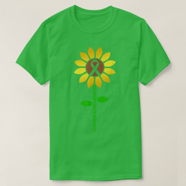 T-shirt Sensibilisation au cancer de l'enfance Fleur de so (Design devant)